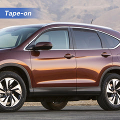 YQAUTEC CR-V front window rain guard provides ventilation without rain intrusion