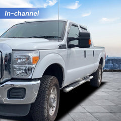 YQAUTEC UV-resistant rain guards protect interior and reduce sun exposure