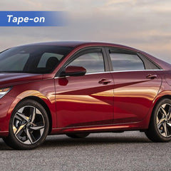 YQAUTEC Elantra rear-left window visor shields interior from rain and wind