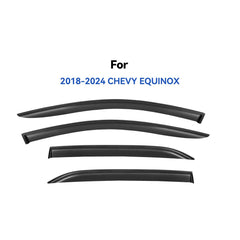 YQAUTEC Equinox side window deflectors helping prevent wind gusts and keep glass clear