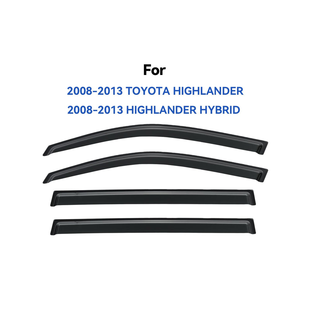 YQAUTEC Highlander rain guard front right aids rain deflection and airflow