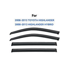 YQAUTEC Highlander rain guard front right aids rain deflection and airflow
