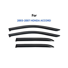 YQAUTEC Honda Accord visors right-front window, subtle fit for rain and wind deflection.