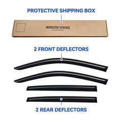 YQAUTEC HR-V window visor provides rain protection while maintaining cabin comfort.