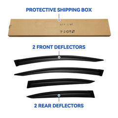 YQAUTEC in-use vent deflectors reduce wind intrusion.