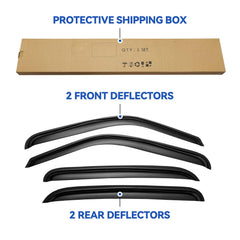 Installed visors on multiple vehicles demonstrate quick enhancement to look.