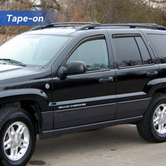 YQAUTEC Jeep Grand Cherokee rear-left window visor enhances weather protection