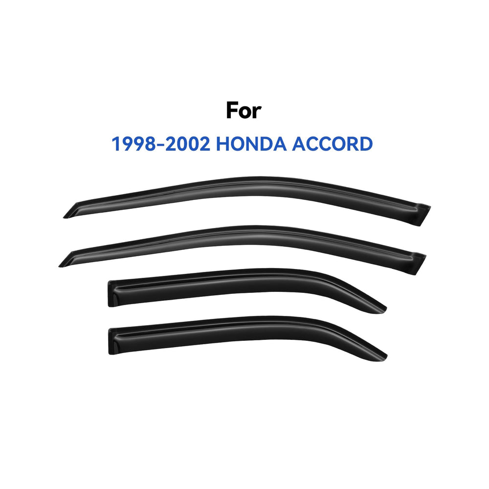 YQAUTEC out channel visor on Honda Accord front right window for rain protection