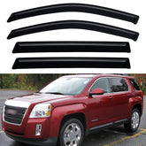 YQAUTEC window visor front-left for GMC Terrain; protects against rain while driving with window cracked