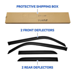 YQAUTEC visors feature 3M-grade tape for secure mounting without drilling.