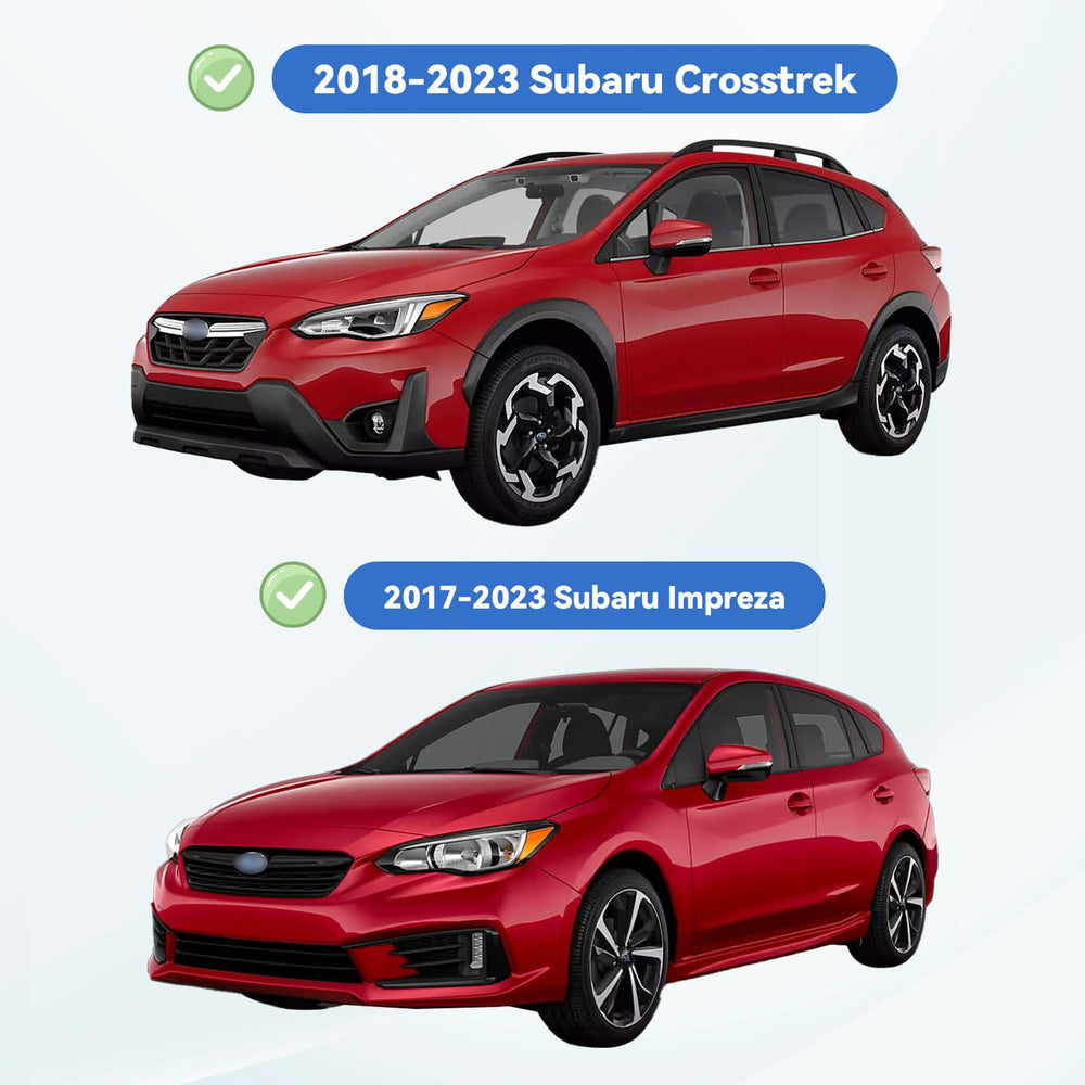 YQAUTEC Crosstrek front-right window visor with rain protection