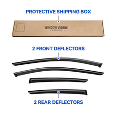 YQAUTEC Impreza hatchback rear-right deflector shields from rain