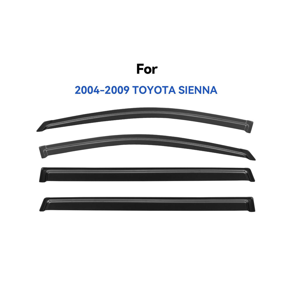 YQAUTEC Sienna rain guards on side windows for weather protection