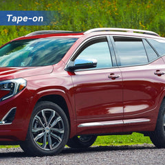 YQAUTEC Terrain window visors installed on GMC Terrain for improved airflow and rain protection.