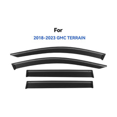 YQAUTEC Terrain window visors material closeup shows UV-resistant, shatter-safe construction.