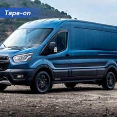 YQAUTEC Transit van window visor aerodynamics for comfort