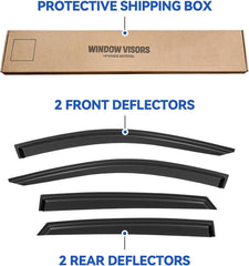 YQAUTEC window visors installation steps for Honda Accord 2018-2023