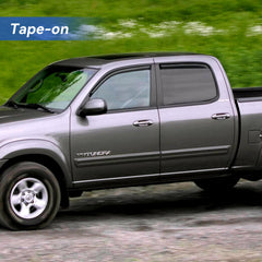 YQAUTEC window visor for Tundra DC rear left enhancing airflow