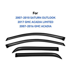 YQAUTEC GMC Acadia front-right window visors keep wind comfortable and rain out.