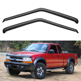 YQAUTEC window visors on Chevy S10 Sonoma side view deflect rain