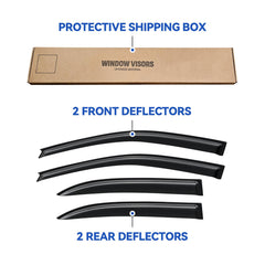 YQAUTEC window visors Corolla 2003-2008 installation guide reduces fogging