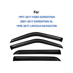 YQAUTEC Expedition side profile visors provide shade and rain protection for open windows