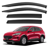 YQAUTEC window visors for Ford Escape front set provide rain protection and fresh-air capability.