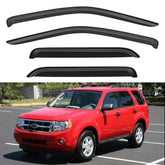 YQAUTEC window visors on Ford Escape side profile for rain deflection and fresh air
