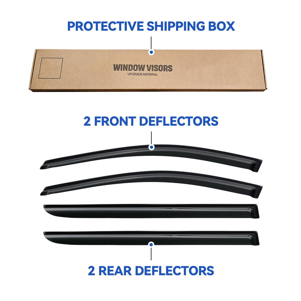Test fit guidance for Odyssey window visors front and rear