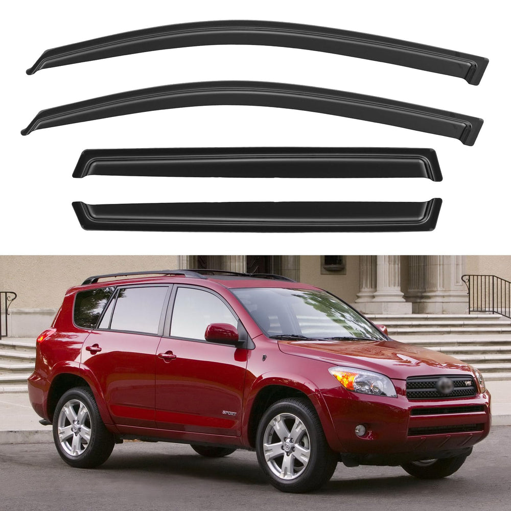 YQAUTEC Rav4 front-left window visors guard against rain while refreshing airflow