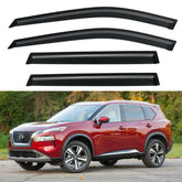 YQAUTEC window visors installed on a Rogue, showing precise fit and air-ready design.