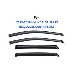 YQAUTEC rain guards closeup showing 3M tape and secure attachment