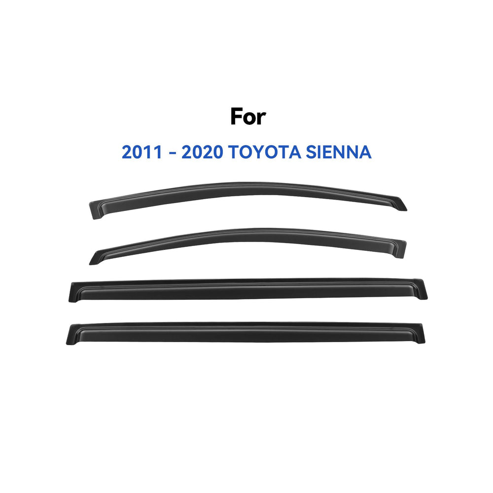 YQAUTEC Sienna window visors front right view with rain deflection
