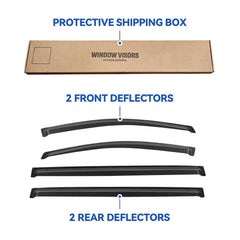 YQAUTEC Sienna visors outside installation demonstrates tape-on fit