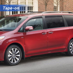 YQAUTEC Sienna window visors rear left view reducing wind intrusion