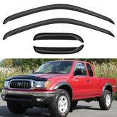 YQAUTEC window visors on Tacoma 95-04 front-left provide fresh-air comfort.