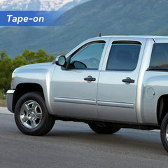 YQAUTEC Yukon XL window visors show profile view and enhanced ventilation.