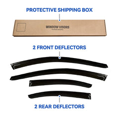 YQAUTEC packaging includes warranty and support for WRX rain guards