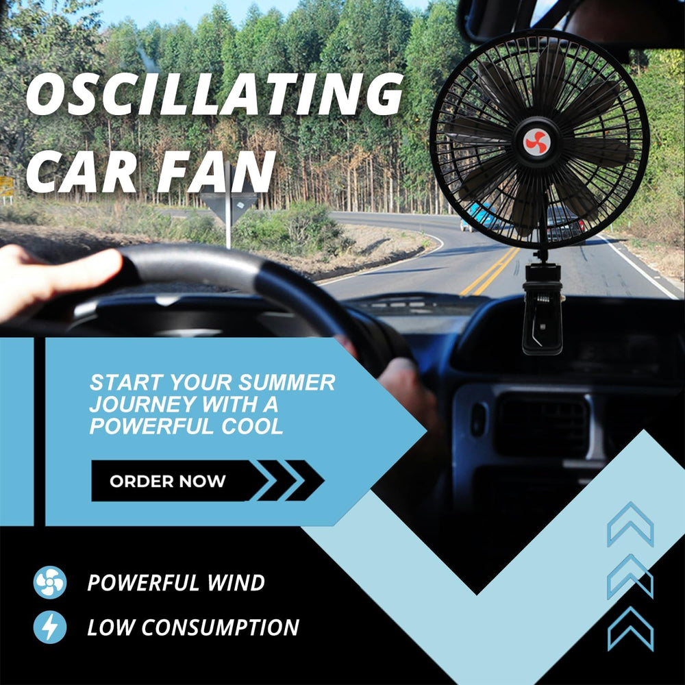 YQSIYU clip fan installed on dash demonstrates compact fit.