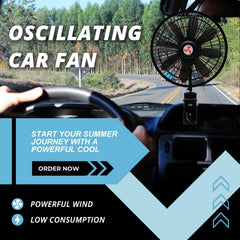 YQSIYU clip fan installed on dash demonstrates compact fit.