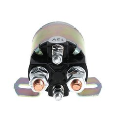 YRANZO 12V starter solenoid for Yamaha G2–G16, angled view shows four-terminal design