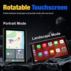 YREVTM side profile rotated to portrait demonstrating flexible viewing angles