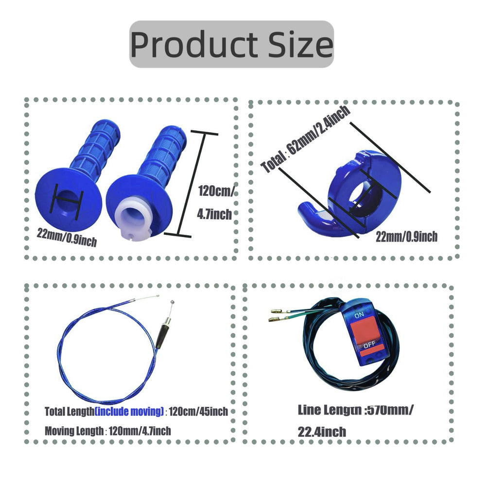 YRHHBYH blue aluminum throttle block highlights precise control