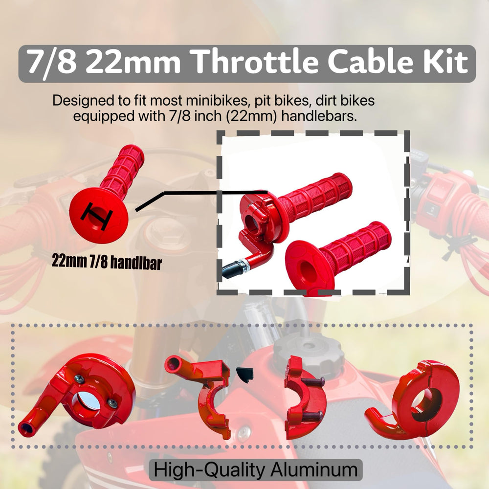 YRHHBYH flame-out switch red enables quick power-off safety during rides.