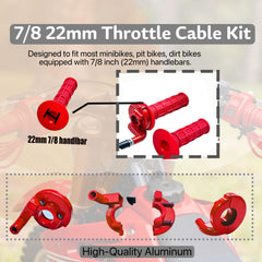 YRHHBYH flame-out switch red enables quick power-off safety during rides.
