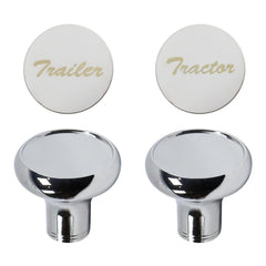 YSHAP chrome air valve knob set for screw-on valves enhances truck aesthetics