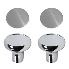 YSHAP chrome air valve knob trailer plaque adds chrome accents to the trailer
