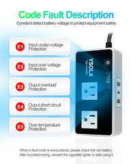 YSOLX quiet, high-efficiency cooling system reduces heat during use