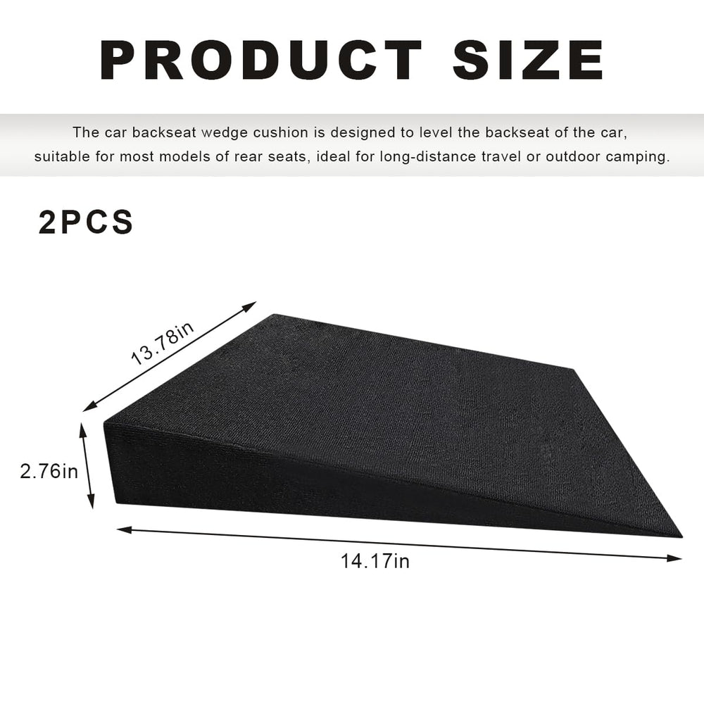 YTFRL auto seat wedge cushion side angle demonstrates spine-friendly alignment.