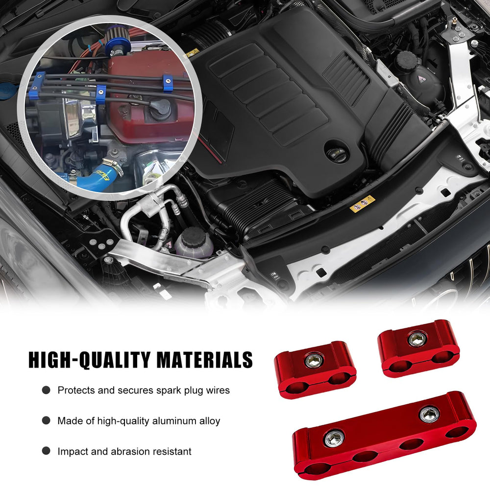 YTFRL spark plug wire separator durable aluminum construction resists heat and wear.